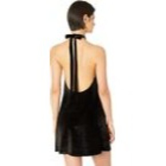 Bishop + Young Talia Velvet Dress Womens L Black Night Out LBD Party Cruise NWT - Picture 4 of 11